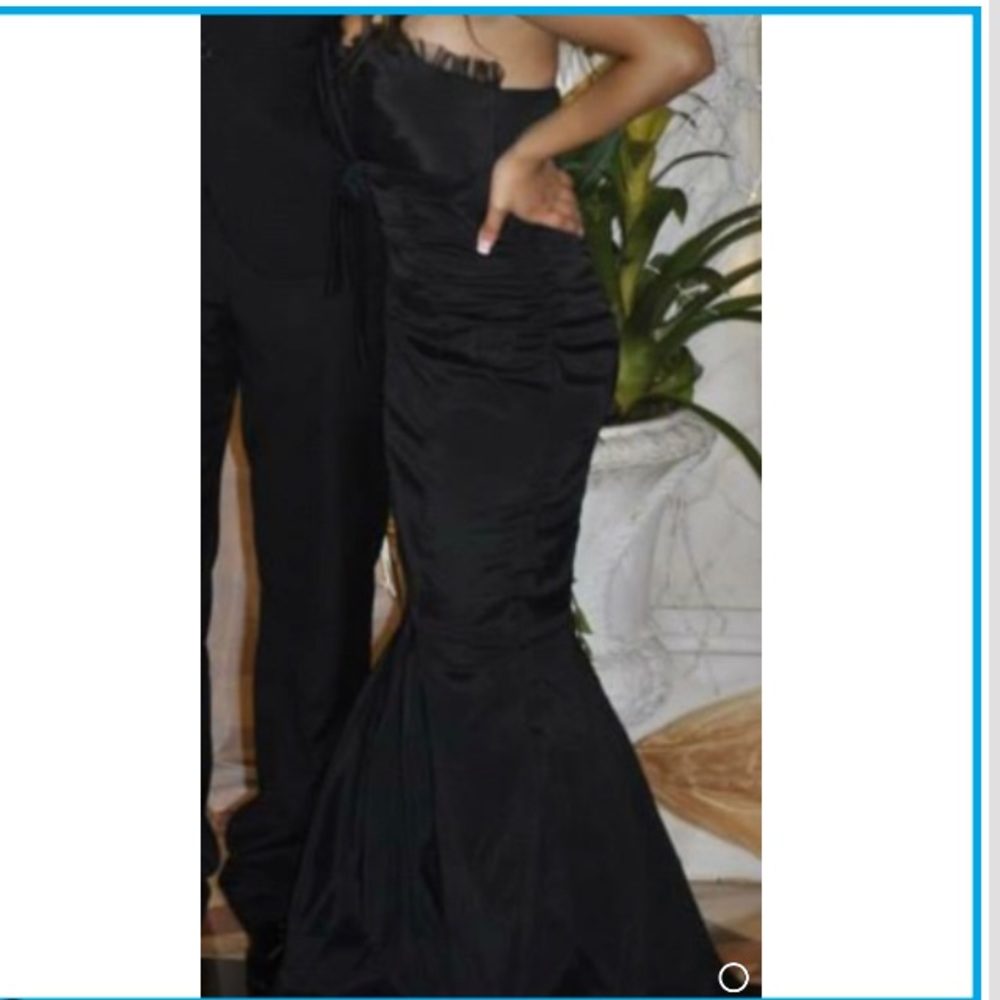 Black Mermaid Bridesmaid Dress